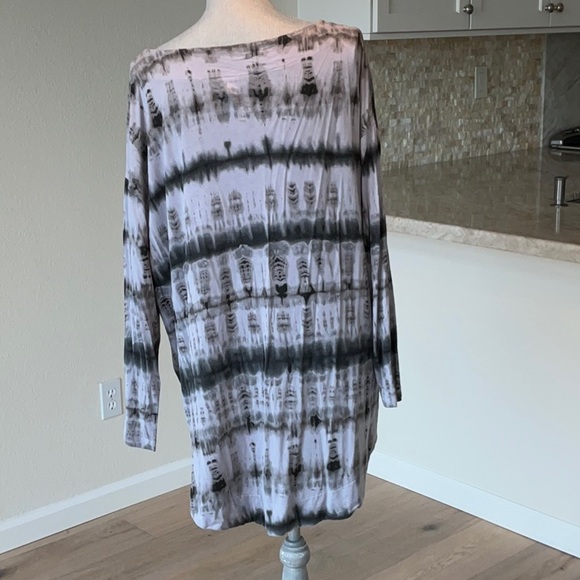 2 Piece Bryan Walker tie dye outfit. Hi/Lo Shirt with Harem pants. Sz. S - Picture 2 of 7
